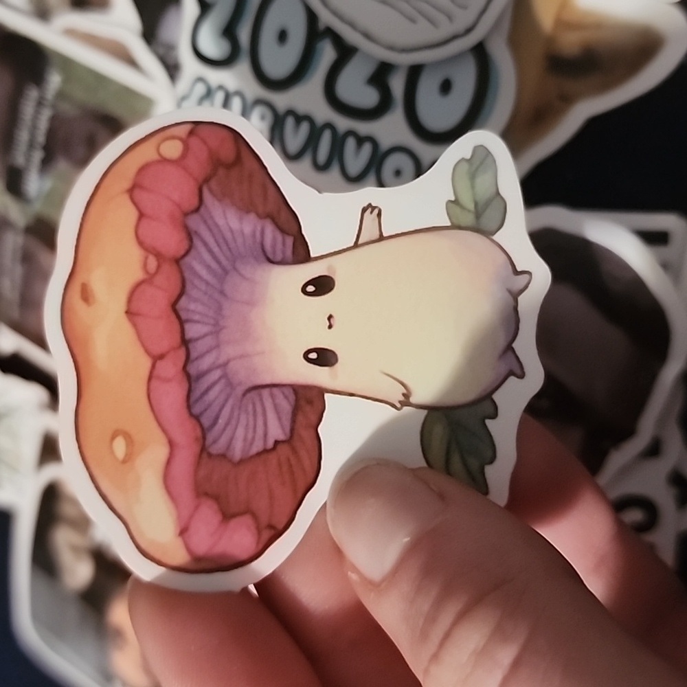 10/$10 Mushroom Vinyl Sticker